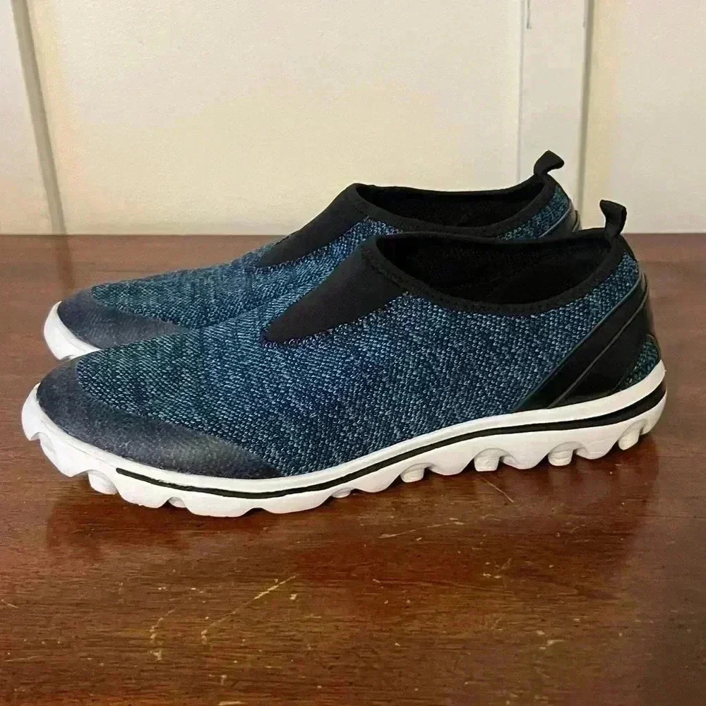 Skechers EZ Flex Womens Slip On Shoe Multi-Color Size 9